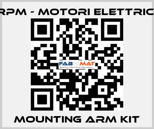 MOUNTING ARM KIT RPM - Motori elettrici