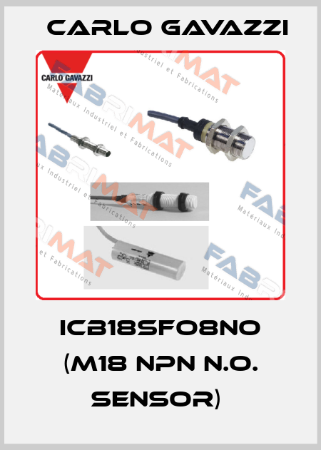ICB18SFO8NO (M18 NPN N.O. Sensor)  Carlo Gavazzi