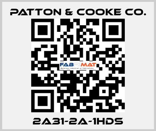 2A31-2A-1HDS Patton & Cooke Co.