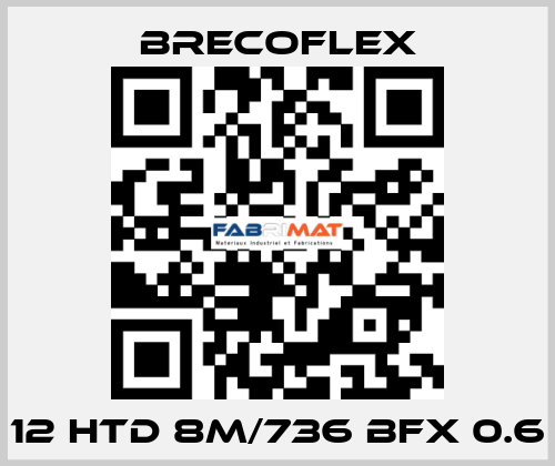 12 HTD 8M/736 BFX 0.6 Brecoflex