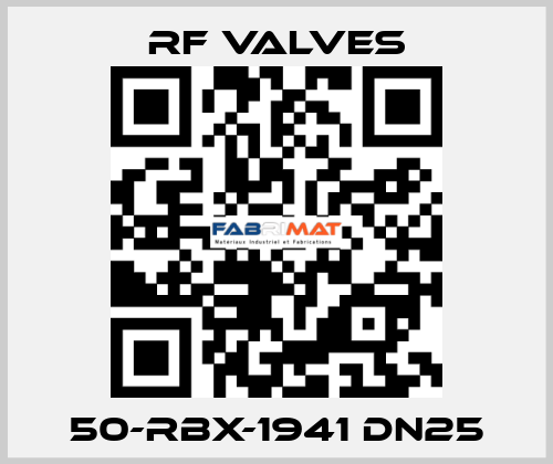 50-RBX-1941 DN25 RF VALVES