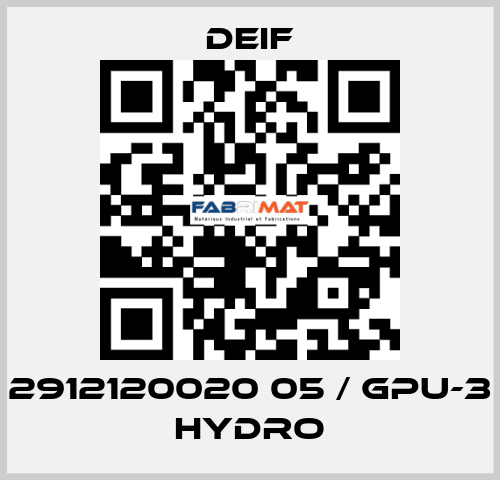 2912120020 05 / GPU-3 Hydro Deif