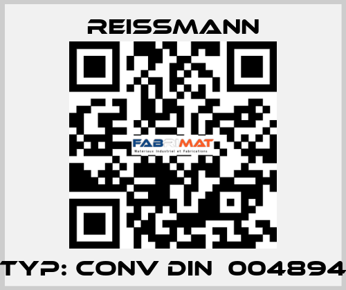 Typ: CONV DIN  004894 Reissmann