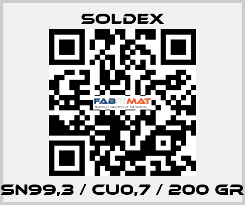 SN99,3 / CU0,7 / 200 gr SOLDEX