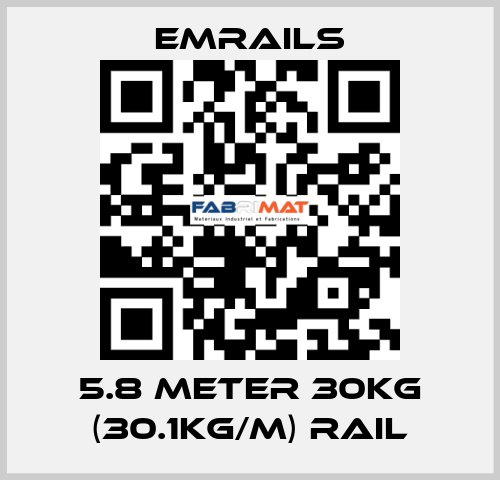 5.8 meter 30Kg (30.1Kg/m) Rail EMRAILS