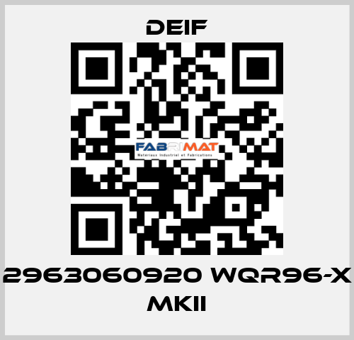 2963060920 WQR96-X MKII Deif