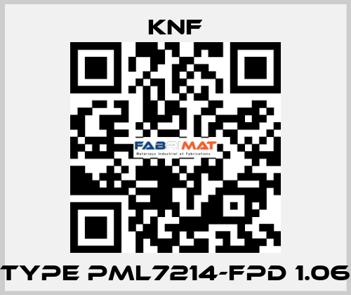 Type PML7214-FPD 1.06 KNF
