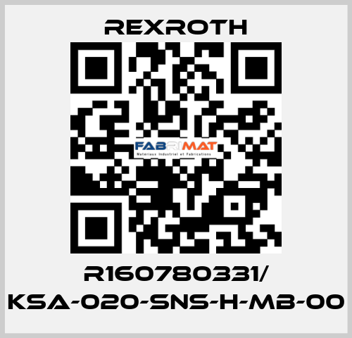 R160780331/ KSA-020-SNS-H-MB-00 Rexroth