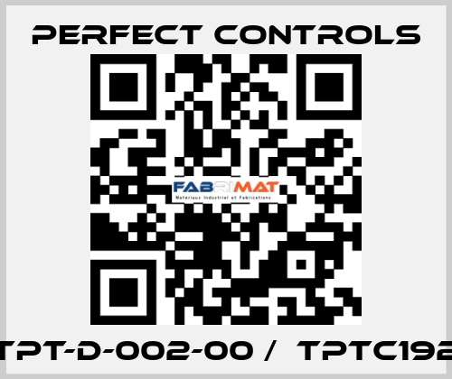 TPT-D-002-00 /  TPTC192 PERFECT CONTROLS