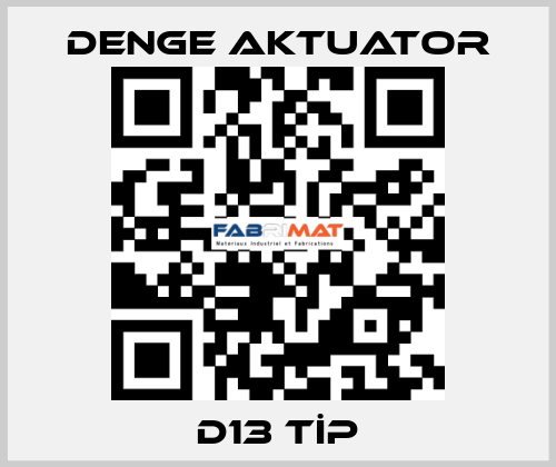 D13 TİP DENGE AKTUATOR