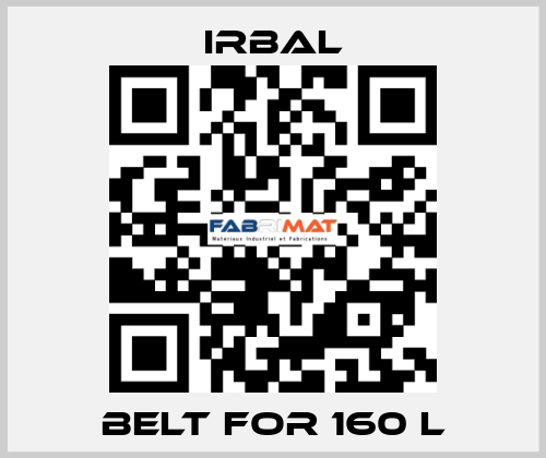 belt for 160 L irbal