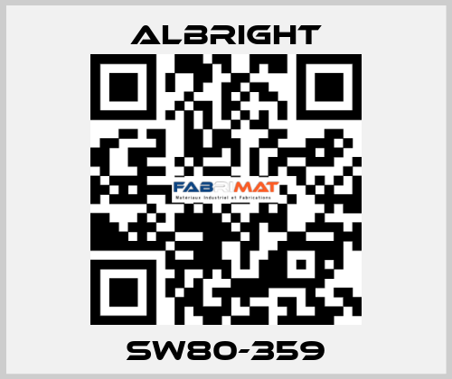SW80-359 Albright