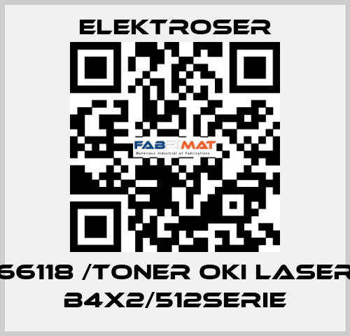 66118 /TONER OKI LASER B4X2/512Serie ELEKTROSER