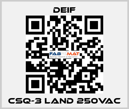 CSQ-3 Land 250VAC Deif