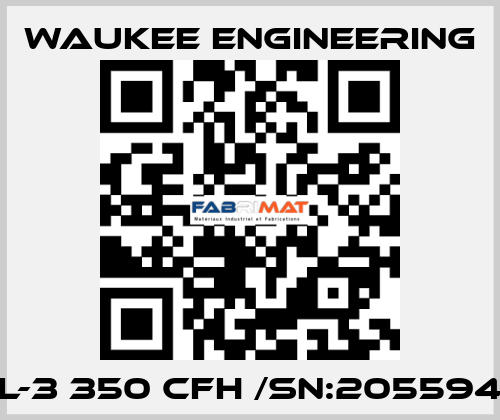 L-3 350 CFH /SN:205594 Waukee Engineering