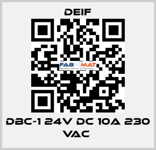DBC-1 24V DC 10A 230 VAC  Deif