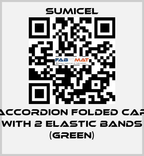 ACCORDION FOLDED CAP WITH 2 ELASTIC BANDS (GREEN) SUMICEL