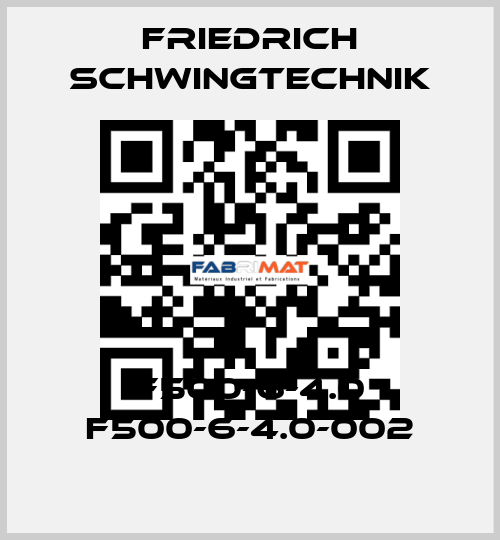 F500-6-4.0 F500-6-4.0-002 Friedrich Schwingtechnik