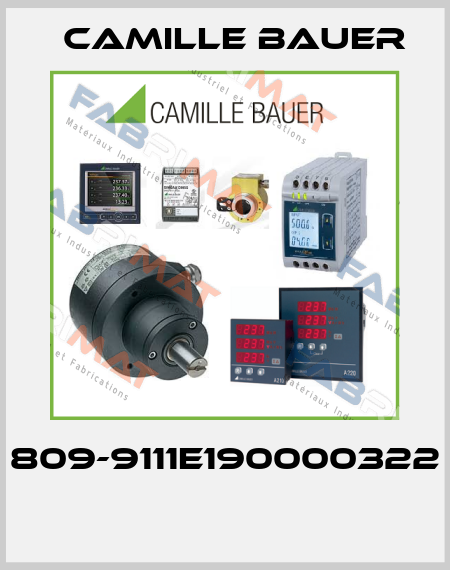 809-9111E190000322  Camille Bauer