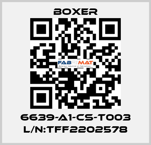 6639-A1-CS-T003 L/N:TFF2202578 Boxer