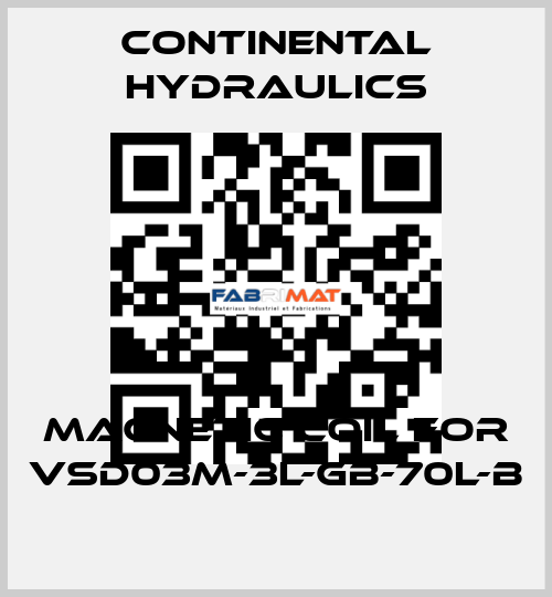 magnetic coil for VSD03M-3L-GB-70L-B Continental Hydraulics