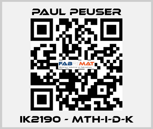 IK2190 - MTH-I-D-K PAUL PEUSER