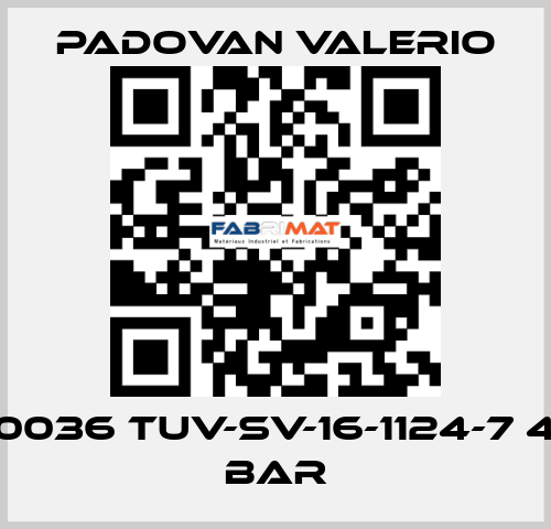 0036 TUV-SV-16-1124-7 4 bar PADOVAN VALERIO