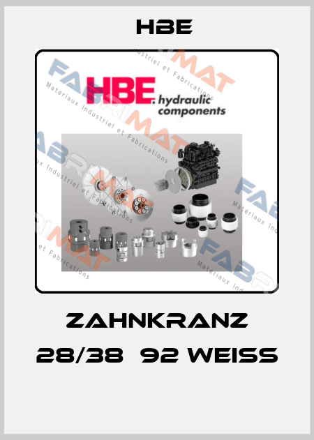 Zahnkranz 28/38  92 Weiss  HBE