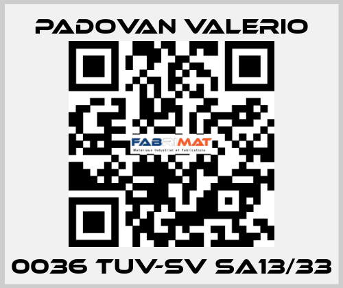 0036 TUV-SV SA13/33 PADOVAN VALERIO