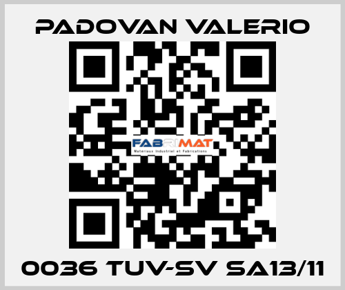 0036 TUV-SV SA13/11 PADOVAN VALERIO