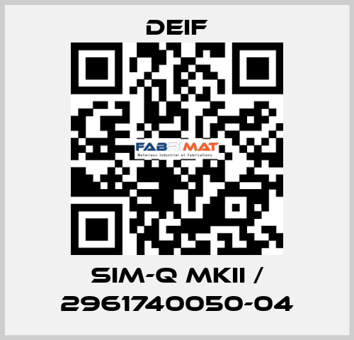 SIM-Q MKII / 2961740050-04 Deif