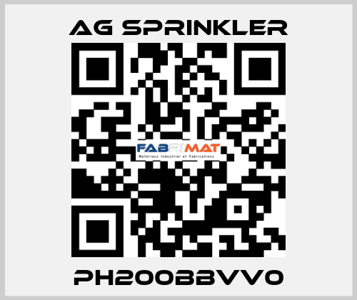 PH200BBVV0 AG Sprinkler
