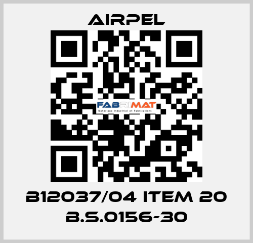 B12037/04 ITEM 20 B.S.0156-30 Airpel