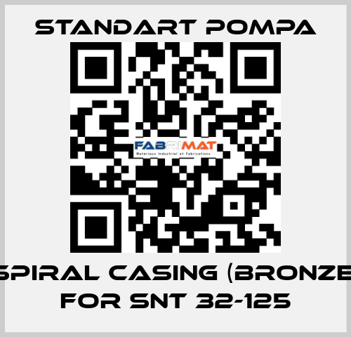 Spiral casing (bronze) for SNT 32-125 STANDART POMPA