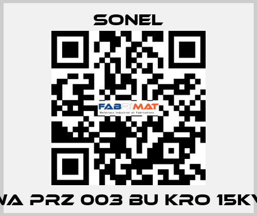 WA PRZ 003 BU KRO 15KV Sonel