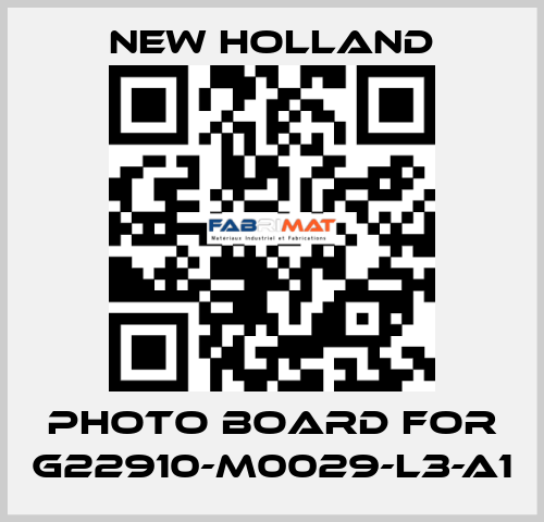 Photo Board for G22910-M0029-L3-A1 New Holland