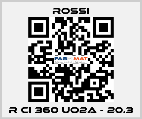 R CI 360 UO2A - 20.3 Rossi