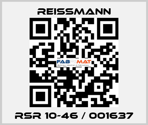 RSR 10-46 / 001637 Reissmann