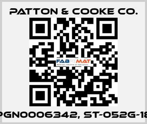 PGN0006342, ST-052G-18 Patton & Cooke Co.