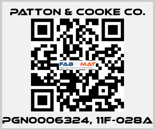 PGN0006324, 11F-028A Patton & Cooke Co.