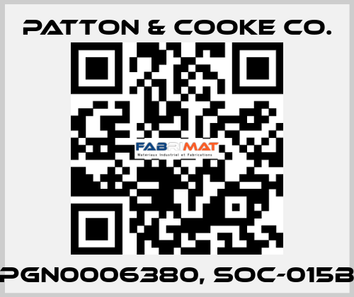 PGN0006380, SOC-015B Patton & Cooke Co.