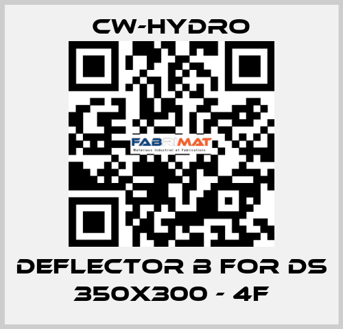 DEFLECTOR B for DS 350x300 - 4F CW-Hydro