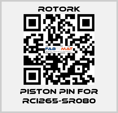 Piston pin for RCI265-SR080 Rotork