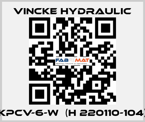 KPCV-6-W  (H 220110-104) VINCKE HYDRAULIC
