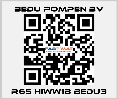 R65 HiWW1B BEDU3 BEDU Pompen BV
