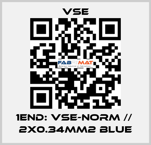 1END: VSE-NORM //  2X0.34MM2 Blue VSE