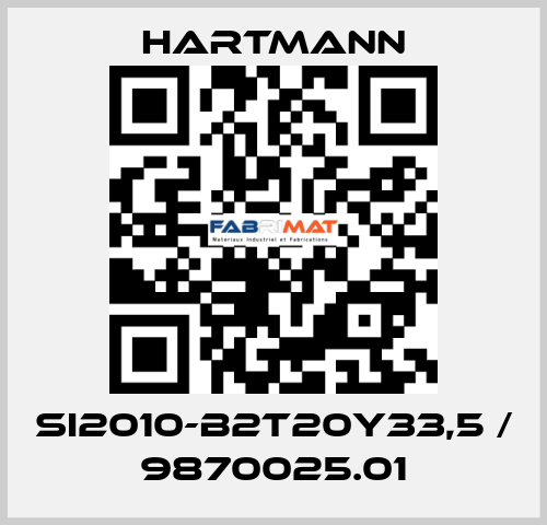 SI2010-B2T20Y33,5 / 9870025.01 Hartmann