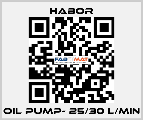 Oil pump- 25/30 l/min Habor