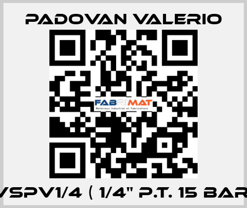 VSPV1/4 ( 1/4" p.t. 15 bar) PADOVAN VALERIO