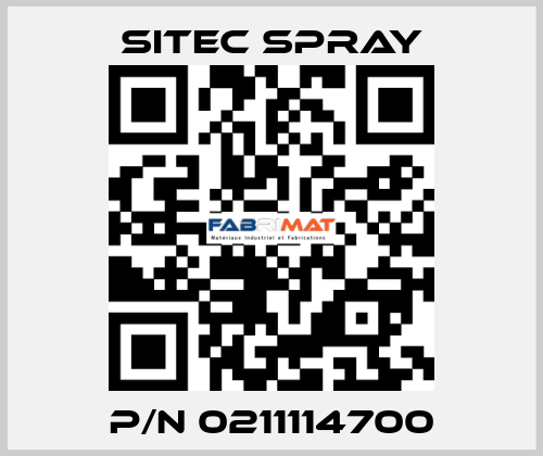 p/n 0211114700 Sitec Spray